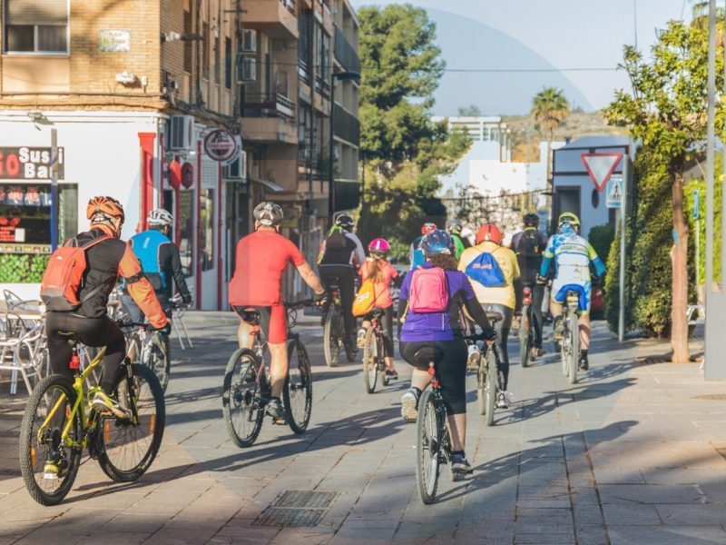 Participantes durante la carrera