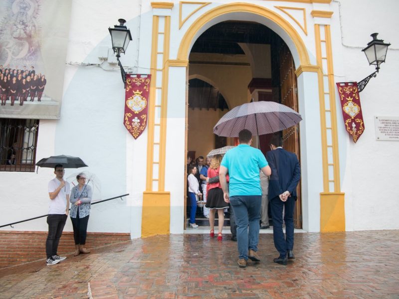 La lluvia obliga a cancelar la procesión del Dulce Nombre