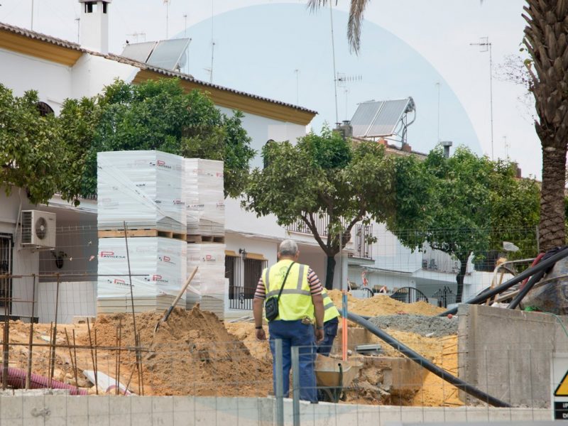 Obras en el Callejón del Huerto