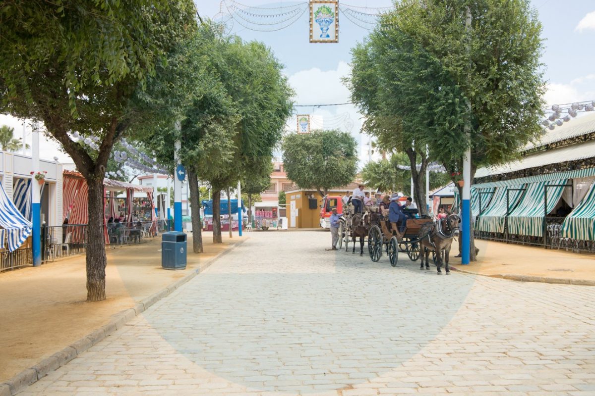 Ambiente de feria domingo