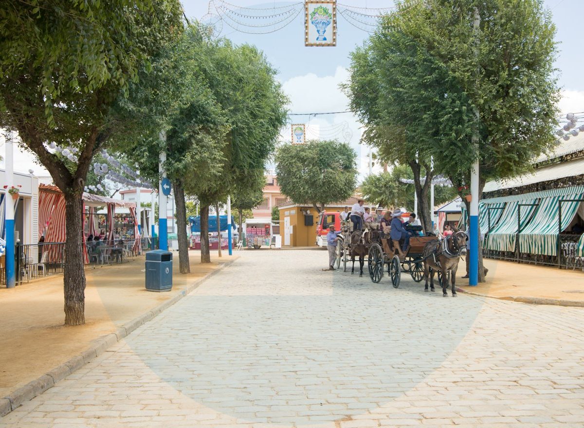 Ambiente de feria domingo