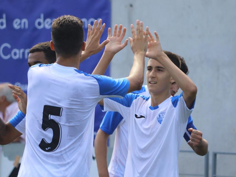 El Alcalá celebra uno de los goles /CD Alcalá