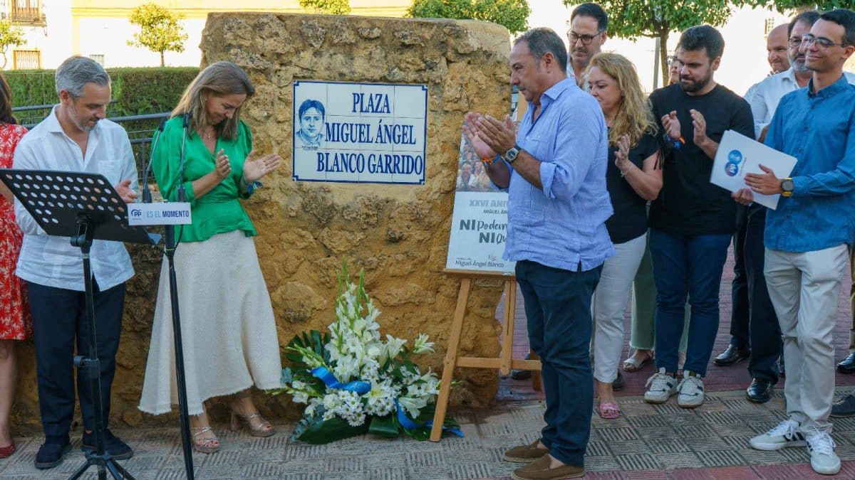 Homenaje a Miguel Ángel Blanco en Alcalá. Víctor Fernández
