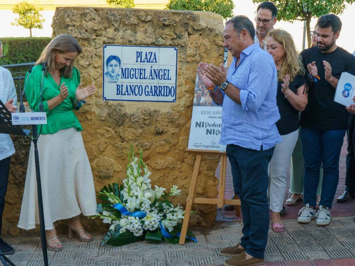 Homenaje a Miguel Ángel Blanco en Alcalá. Víctor Fernández