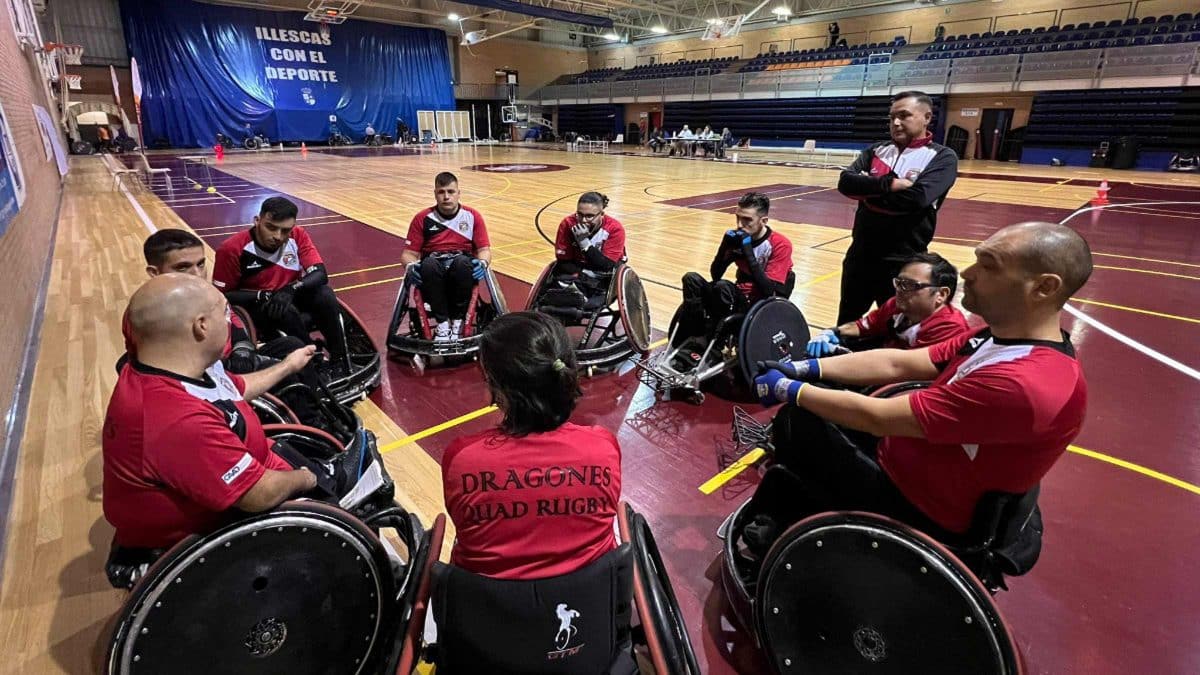 Jugadores del Dragones Quad Rugby