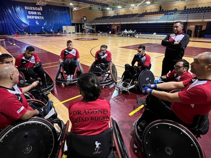 Jugadores del Dragones Quad Rugby