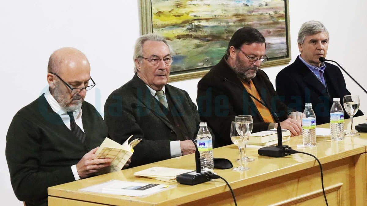 Antonio Cáceres, Jacobo Cortines, Juan Lamillar y Víctor Jiménez en el Museo.