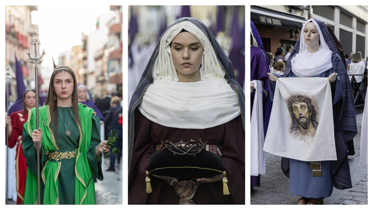 Elementos alegóricos de la procesión del Santo Entierro en Alcalá