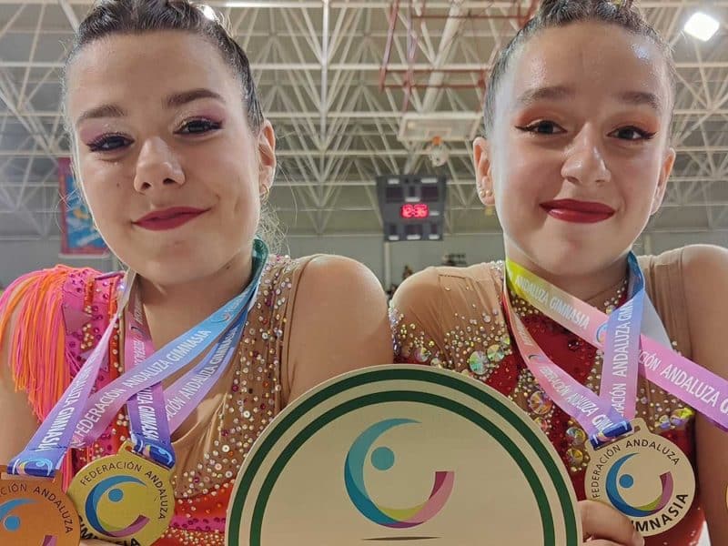 Aitana Amarillo y Paola Muñoz ganan la Copa de Andalucía de gimnasia rítmica