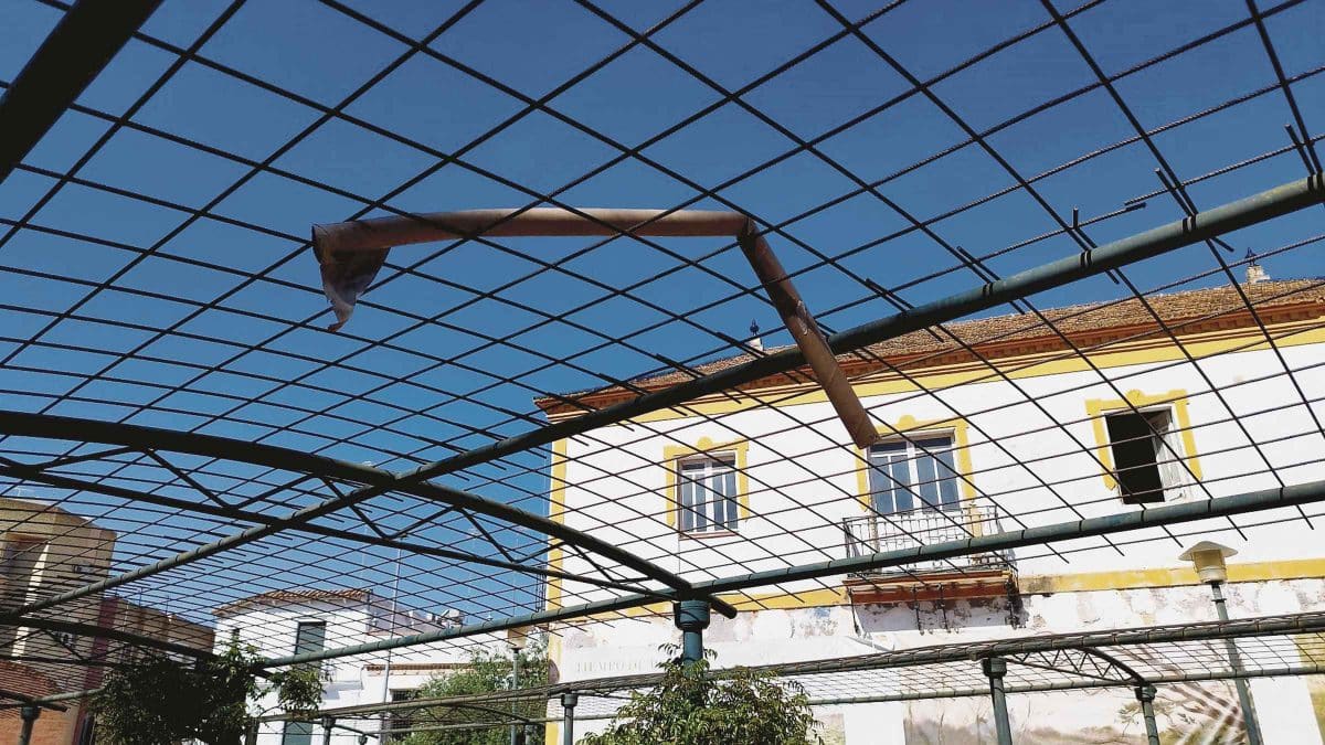 Pérgola en el Parque Centro. LVA