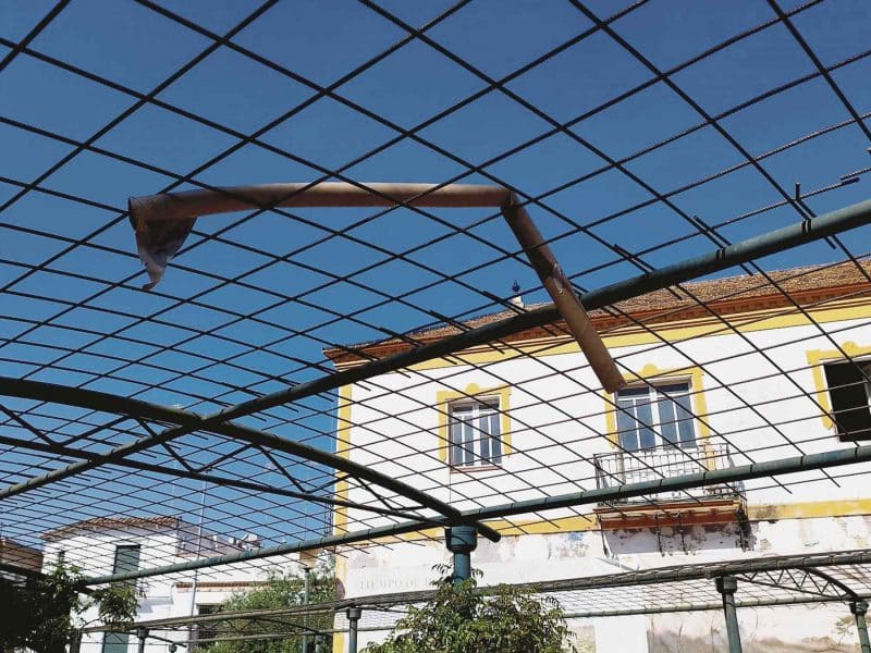 Pérgola en el Parque Centro. LVA