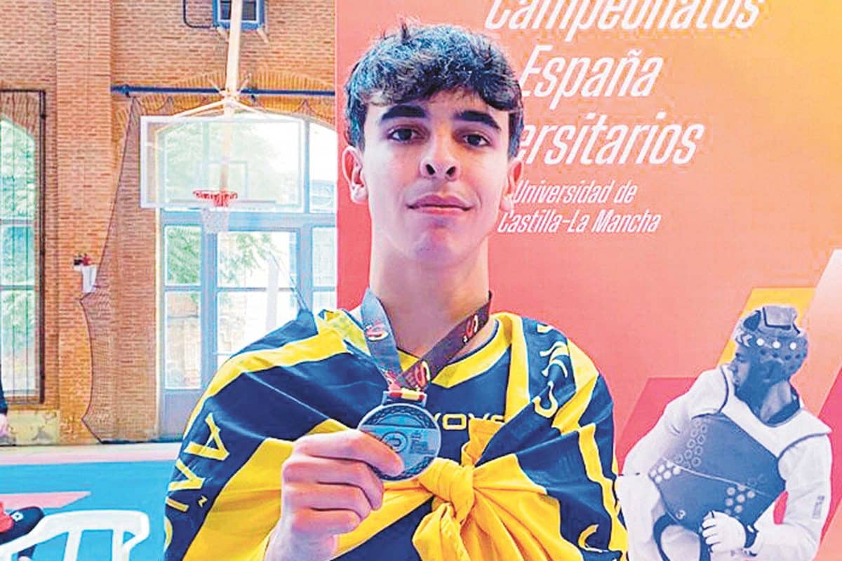 Pablo Luque en el campeonato de españa de universidades