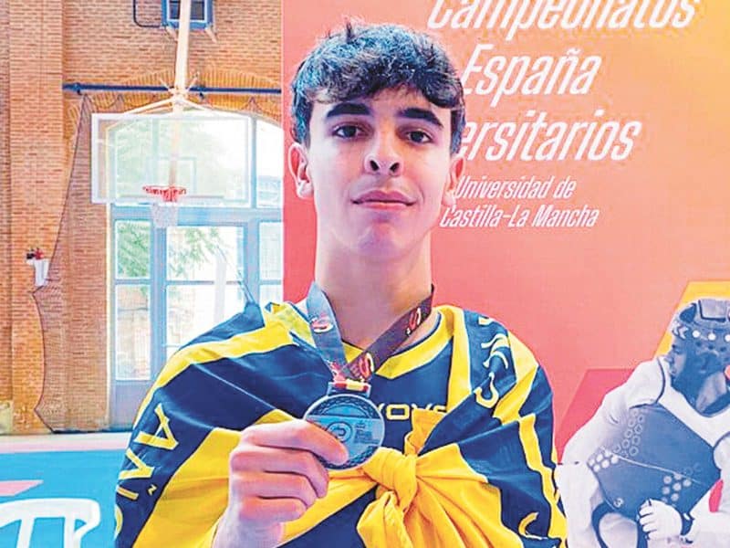 Pablo Luque en el campeonato de españa de universidades