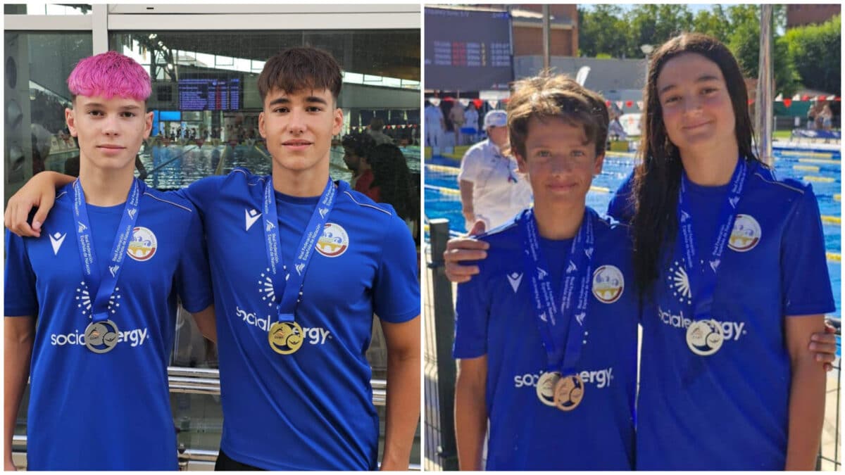 David Pino y Fernando Roldán (izquierda) y Alejandro Calderón y Paulina Sánchez (derecha)