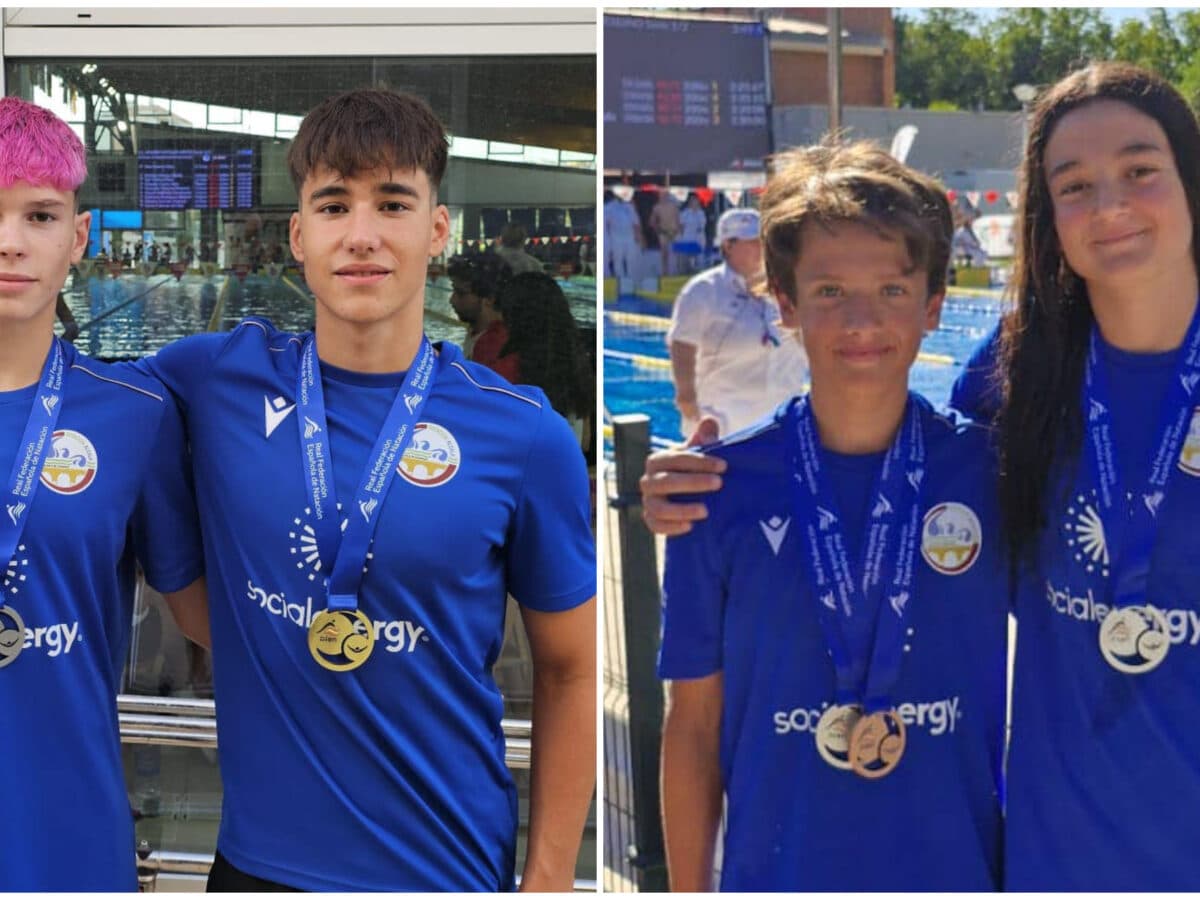 David Pino y Fernando Roldán (izquierda) y Alejandro Calderón y Paulina Sánchez (derecha)