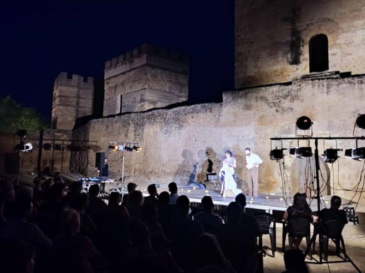 Obra "Las banderas no dan calor" en Noctaíra. LVA