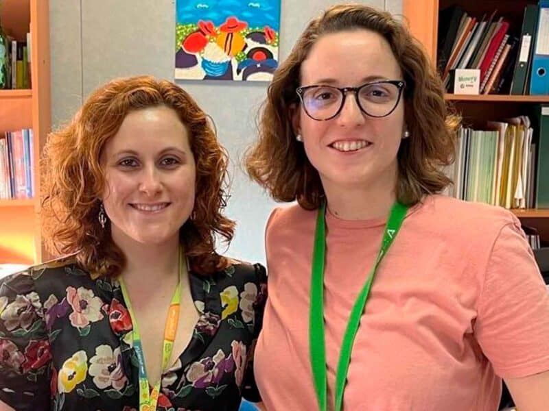 Beatriz Girado y Elena García, enfermeras alcalareñas. LVA