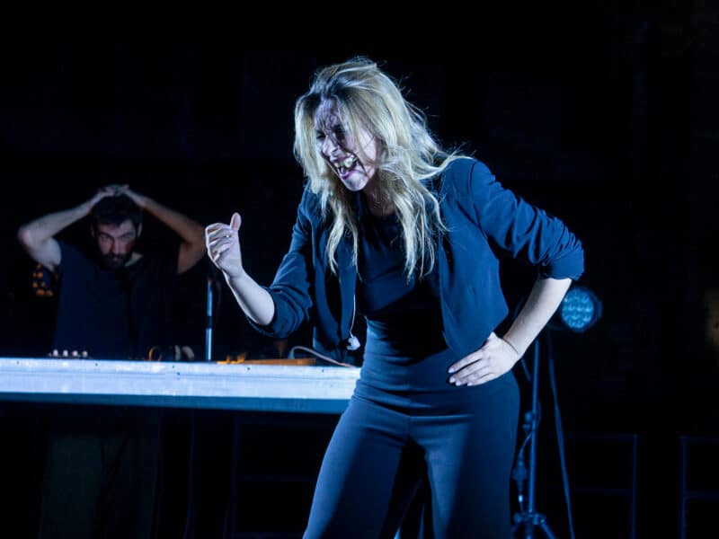 Rocío Márquez y Bronquio en el concierto del Castillo de Alcalá. Víctor Fernández