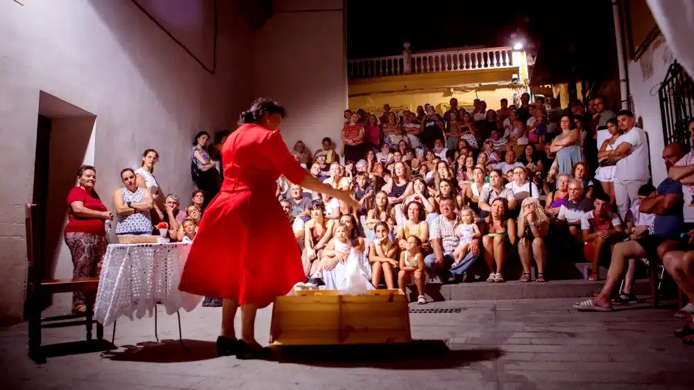 Representación teatral de «Lorca en San Miguel» del Grupo de Teatro Comunitario Castillo de Alcalá. LVA