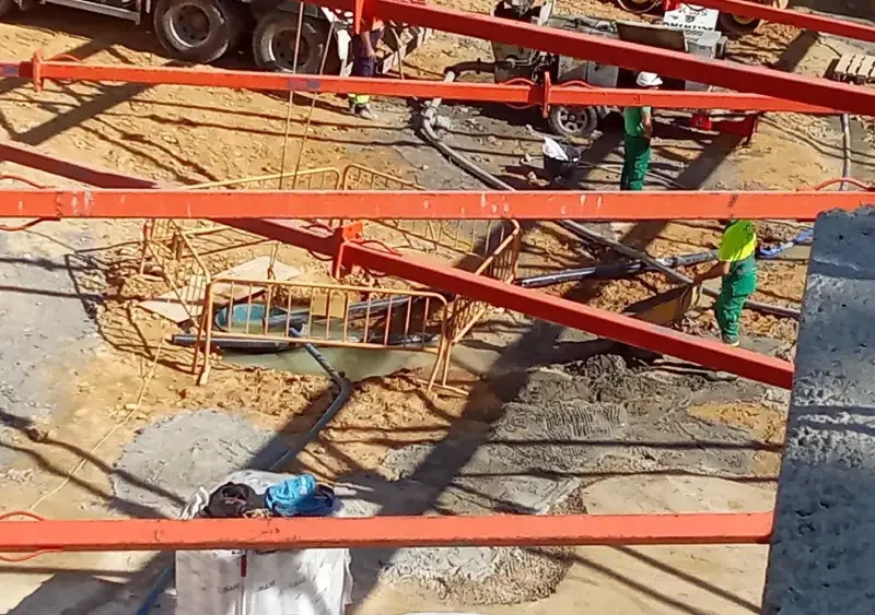 Imagen de las obras promovidas en los aparcamientos en la calle Nicolás Alpériz de Alcalá - AL WADI-IRA/ECOLOGISTAS EN ACCIÓN