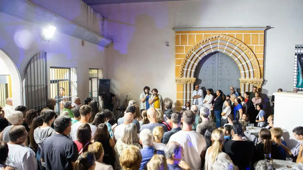 Actuación de Sevilla Impro Club en la Noche de San Miguel 2024. Lva