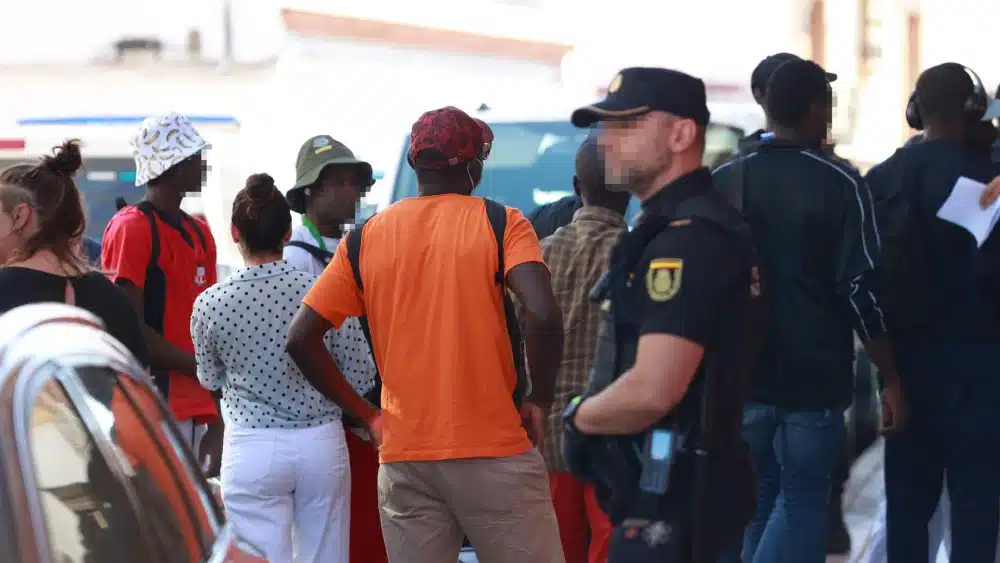 Migrantes refugiados en Alcalá. EP
