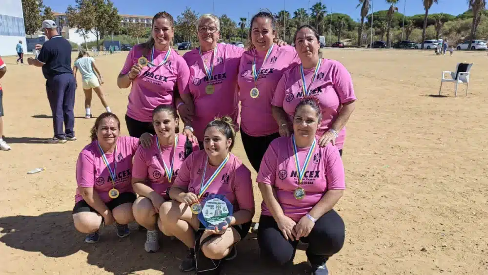 Las chicas del CP Alcalá en Isla Cristina