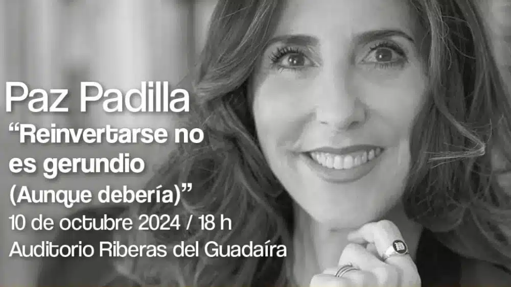 Cartel de Conversaciones de vida de Paz Padilla. Lva