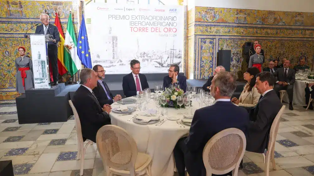 El rey Felipe IV en la comida del “Premio Extraordinario Iberoamericano Torre del Oro”. Casa Real