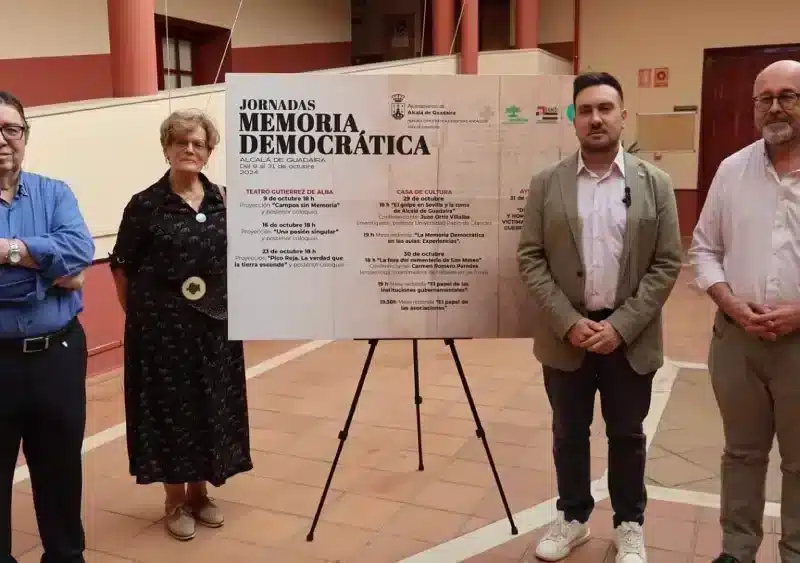 El Ayuntamiento, en colaboración con entidades locales, organiza las Jornadas de Memoria Democrática del 9 al 31 de octubre. - AYUNTAMIENTO DE ALCALÁ DE GUADAÍRA.