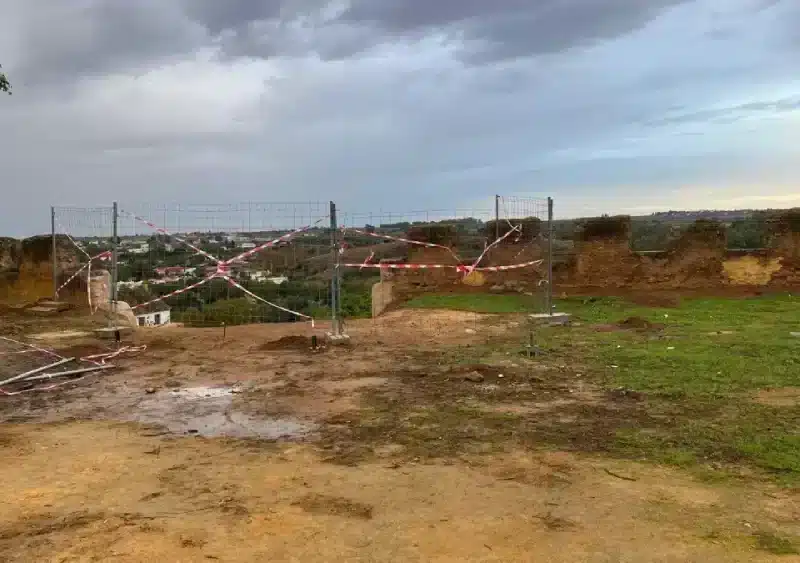 Actuaciones en la ladera del Castillo de Alcalá. LVA