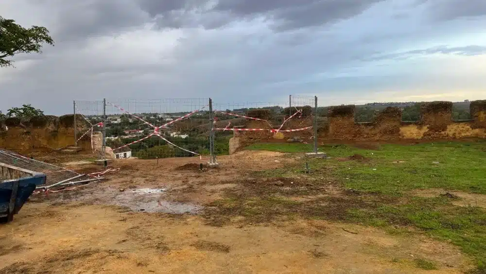 Actuaciones en la ladera del Castillo de Alcalá. LVA