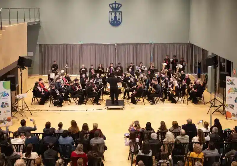 Concierto de la Banda de Música de Alcalá en la presentación a la ciudadanía de la nueva Marca Turística de la ciudad