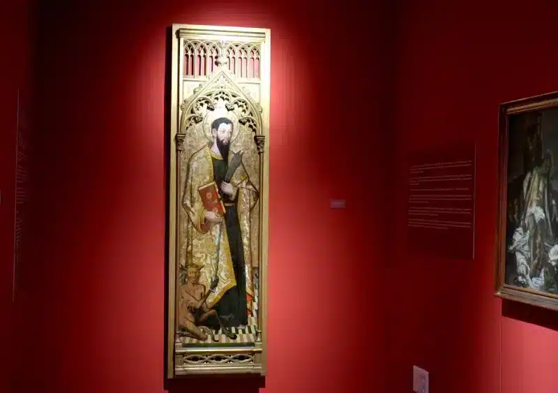 Tabla de San Bartolomé en la Sala de Arte Religioso. Á.Vázquez