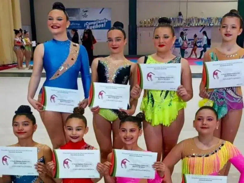 Grandes resultados para el Club Yblanco de gimnasia rítmica