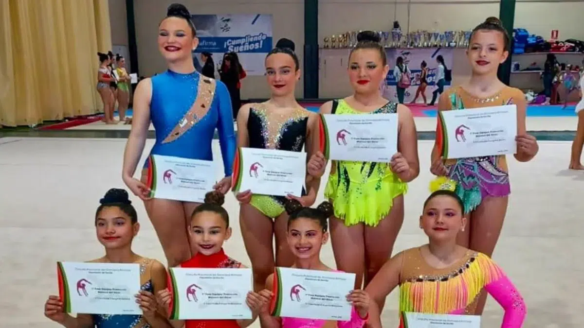 Grandes resultados para el Club Yblanco de gimnasia rítmica