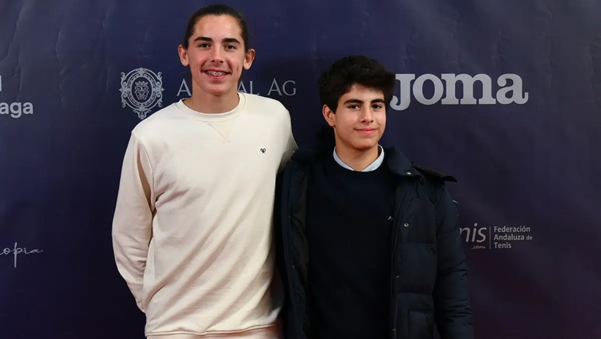 Los tenistas Adam Martín y Pepe García