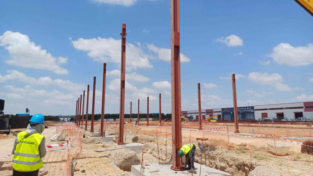 Obras del tranvía de Alcalá de Guadaíra. - Consejería de Fomento