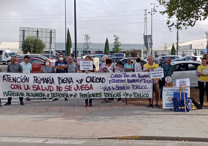 Protesta sanitaria en Alcalá. - Plataforma Alcalareña en Defensa de las Pensiones Públicas