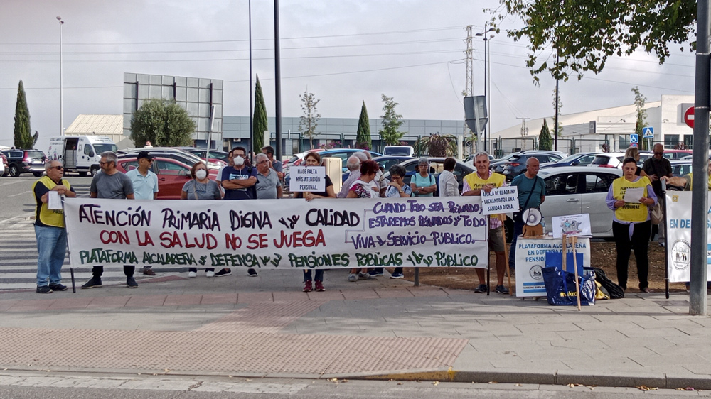 Protesta sanitaria en Alcalá. - Plataforma Alcalareña en Defensa de las Pensiones Públicas
