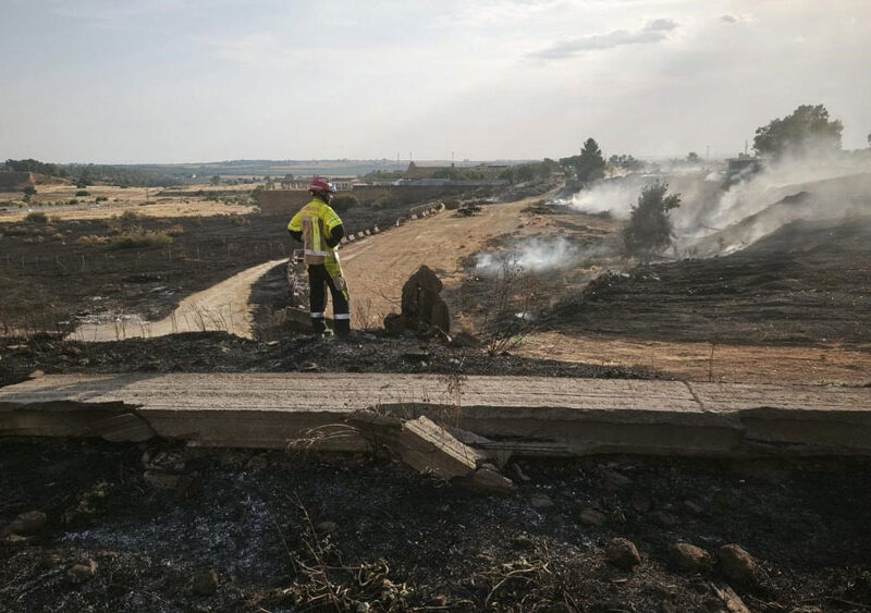 Actuación de bomberos en incendios en Alcalá de Guadaíra. - Ayuntamiento de Alcalá de Guadaíra