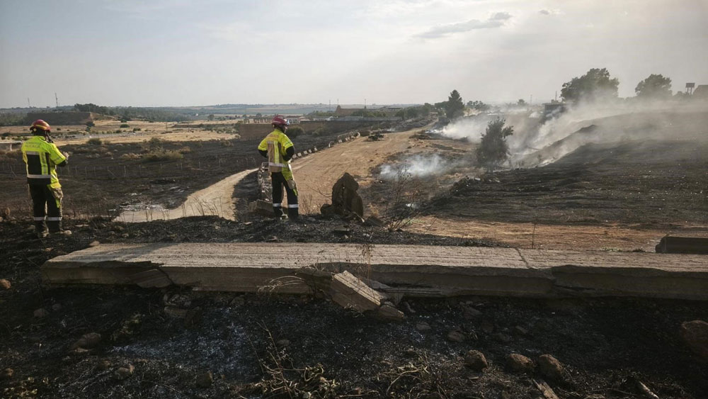 Actuación de bomberos en incendios en Alcalá de Guadaíra. - Ayuntamiento de Alcalá de Guadaíra
