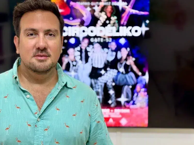 Christopher Rivas en la presentación de Circodéliko - Ayuntamiento de Alcalá