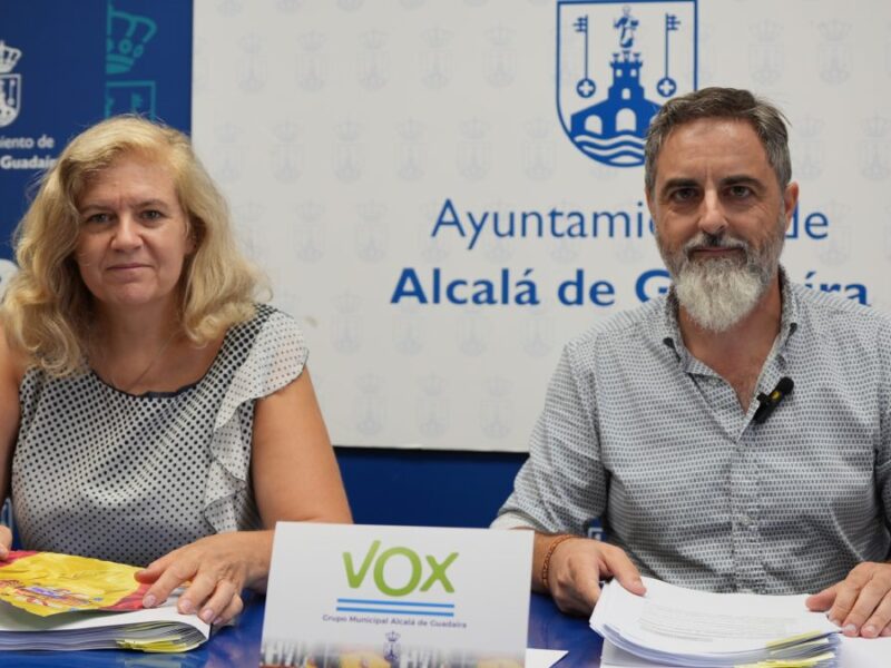 Carmen Loscertales y Pedro Navarro durante la valoraciones de la sesión plenaria de septiembre