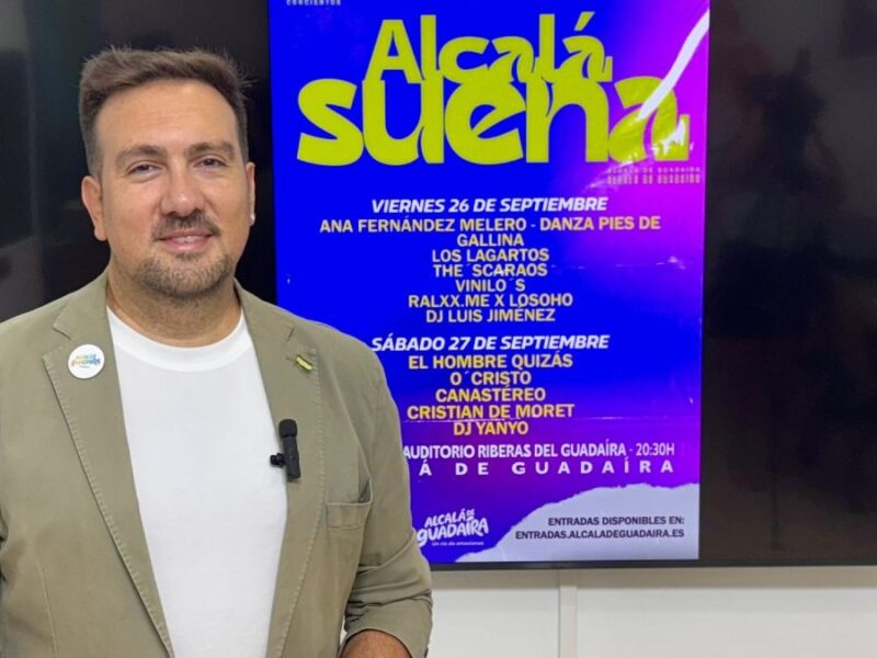 El delegado Christopher Rivas en la presentación de Alcalá Suena