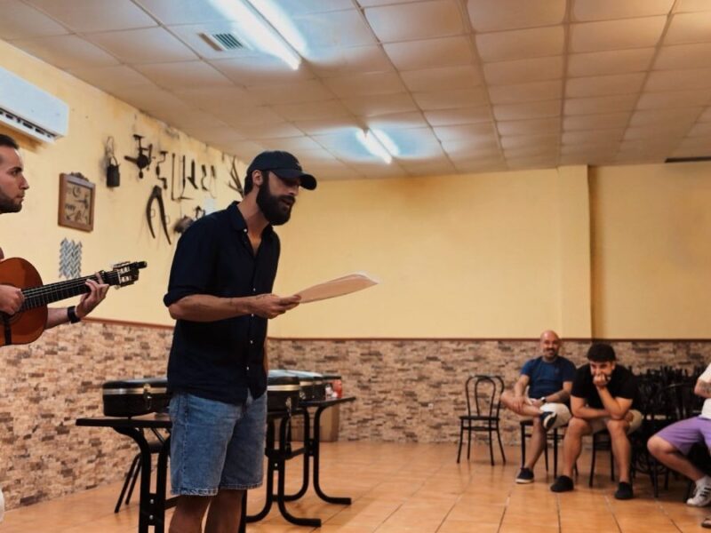 Ensayo de la comparsa de Ramón Zamudio