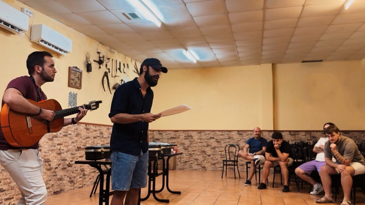 Ensayo de la comparsa de Ramón Zamudio