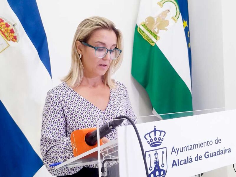 Ana Isabel Jiménez en rueda de prensa tras la denuncia ante la Fiscalía - F. Amador