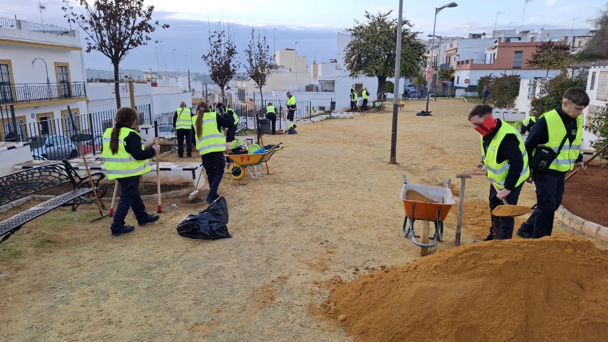 Comienzan las obras de renovación de la Plaza de España