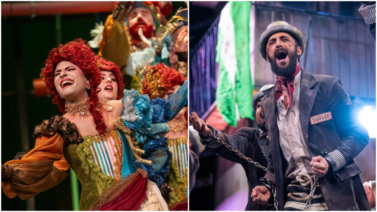 El coro del alcalareño Juan Manuel Moreno y la comparsa de Ramón Zamudio